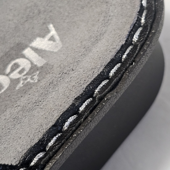 Alegria Women’s Karmen Black Metallic Adjustable Straps Sandals Slide Size 37 - Picture 15 of 16